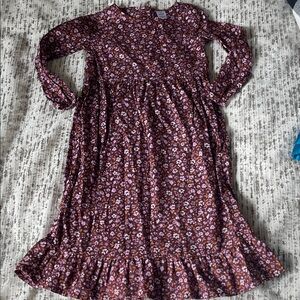 Carter's Purple Floral Long Sleeve Dress